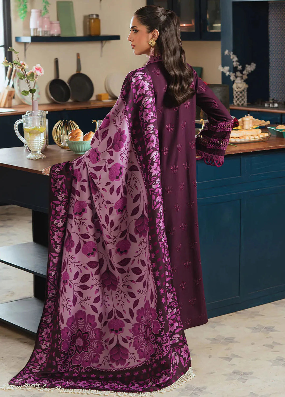Stella By Mahnur Embroidered Khaddar Suit Unstitched 3 Piece MN24S D-03 B Tarang - Winter Collection