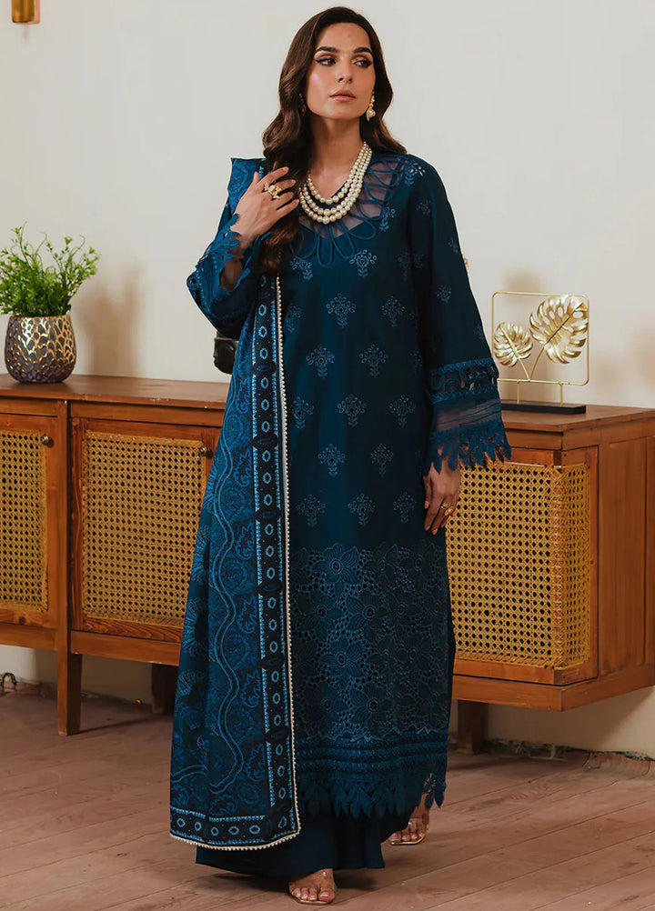 Stella By Mahnur Embroidered Khaddar Suit Unstitched 3 Piece MN24S D-04 A Mehr - Winter Collection