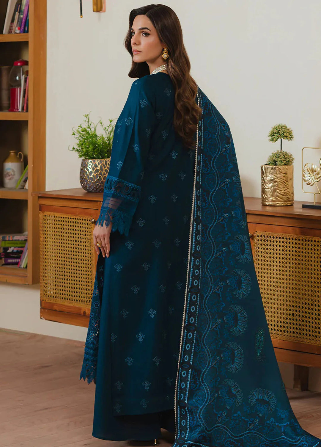 Stella By Mahnur Embroidered Khaddar Suit Unstitched 3 Piece MN24S D-04 A Mehr - Winter Collection