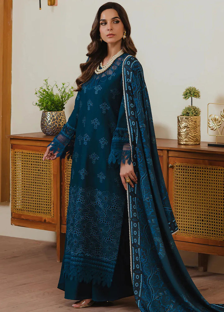 Stella By Mahnur Embroidered Khaddar Suit Unstitched 3 Piece MN24S D-04 A Mehr - Winter Collection