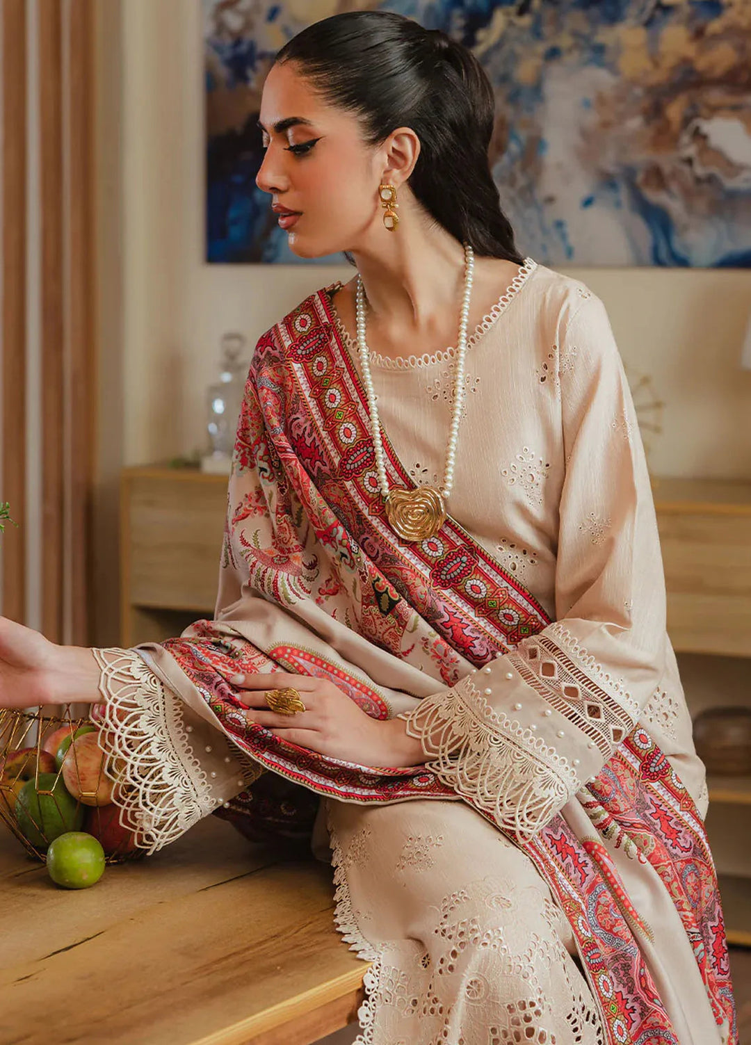 Stella By Mahnur Embroidered Khaddar Suit Unstitched 3 Piece MN24S D-04 B Aarohi - Winter Collection