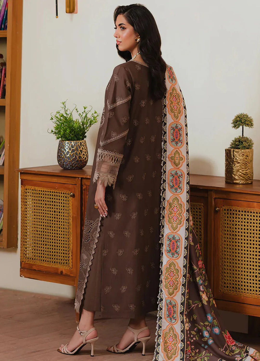Stella By Mahnur Embroidered Khaddar Suit Unstitched 3 Piece MN24S D-05 A Mehrunisa - Winter Collection
