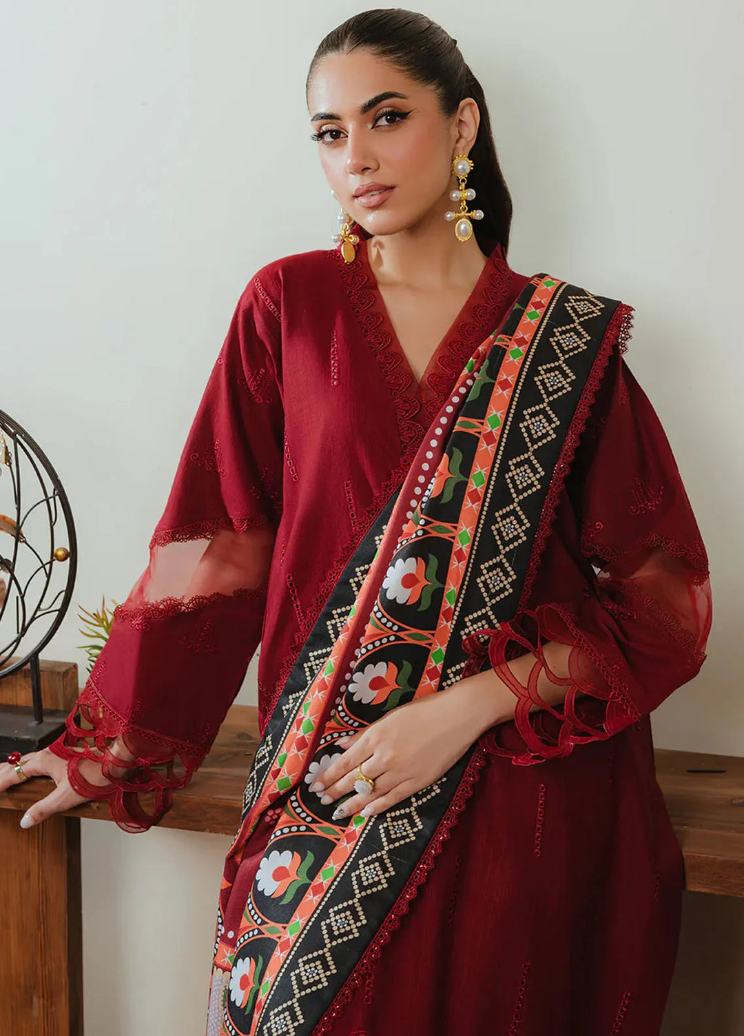 Stella By Mahnur Embroidered Khaddar Suit Unstitched 3 Piece MN24S D-06 B Gulaal - Winter Collection