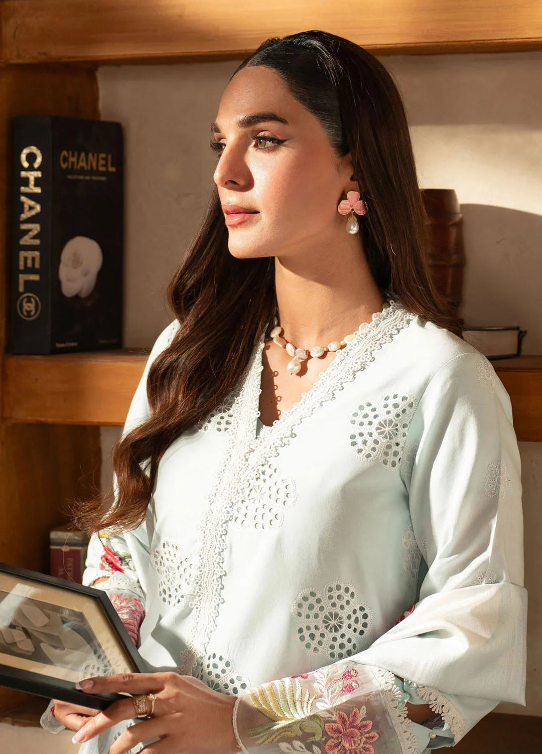 Stella by Mahnur Embroidered Lawn Suit Unstitched 3 Piece MN25S D1 B - Serena - Summer Collection