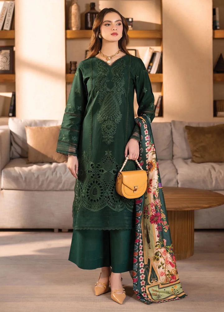 Stella by Mahnur Embroidered Lawn Suit Unstitched 3 Piece MN25S D2 A - Sylvie - Summer Collection