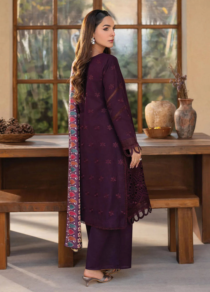 Stella by Mahnur Embroidered Lawn Suit Unstitched 3 Piece MN25S D2 B - Fiora - Summer Collection