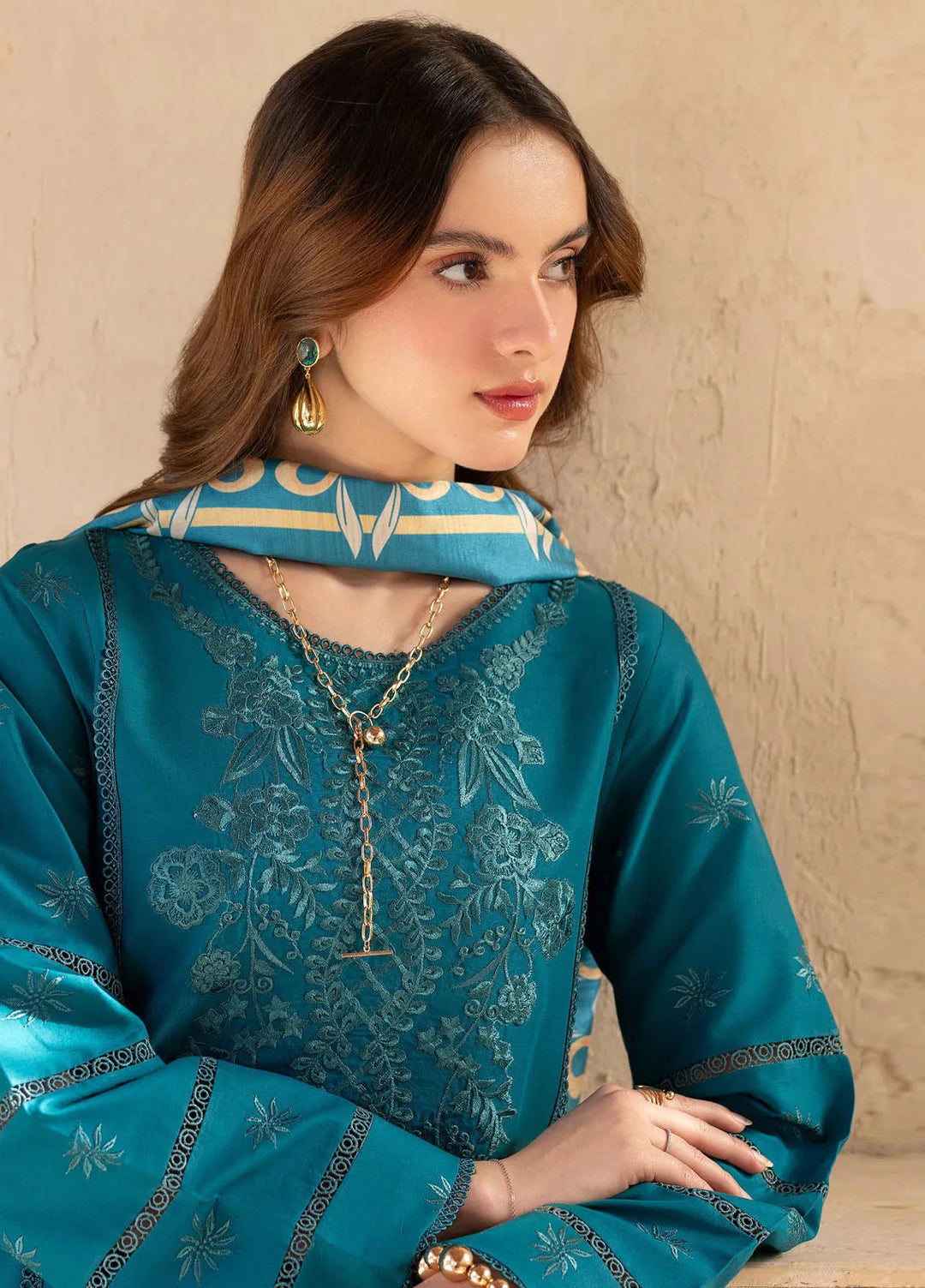 Stella by Mahnur Embroidered Lawn Suit Unstitched 3 Piece MN25S D3 B - Sephora - Summer Collection