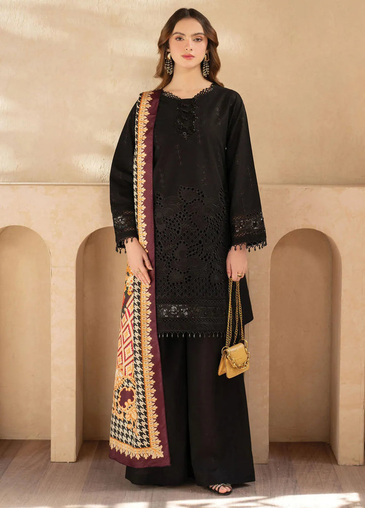 Stella by Mahnur Embroidered Lawn Suit Unstitched 3 Piece MN25S D5 A - Vespera - Summer Collection