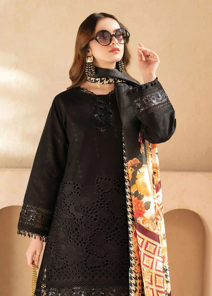 Stella by Mahnur Embroidered Lawn Suit Unstitched 3 Piece MN25S D5 A - Vespera - Summer Collection