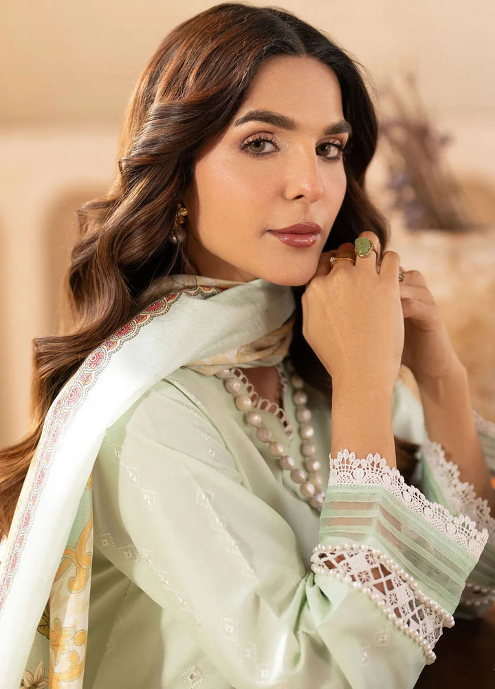 Stella by Mahnur Embroidered Lawn Suit Unstitched 3 Piece MN25S D5 B - Delphine - Summer Collection