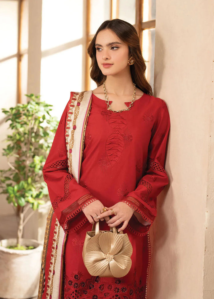 Stella by Mahnur Embroidered Lawn Suit Unstitched 3 Piece MN25S D6 A - Juliette - Summer Collection