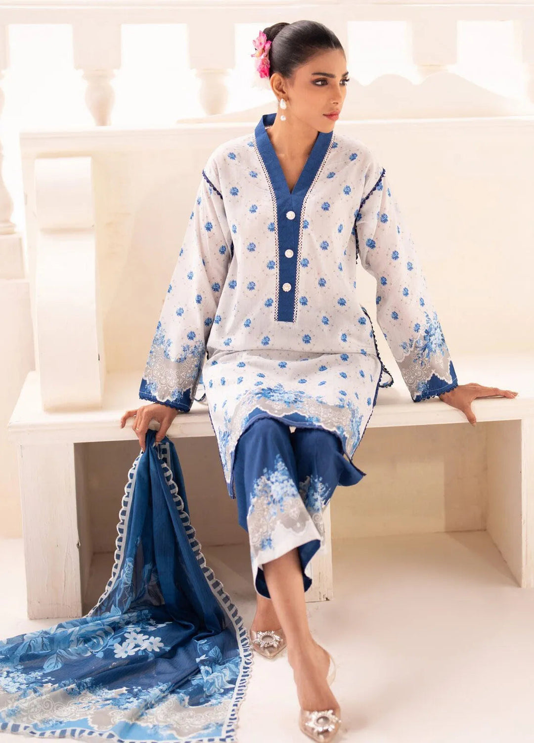 Stella by Regalia Printed Lawn Suit Unstitched 3 Piece RGT25SD D-08 - Summer Collection