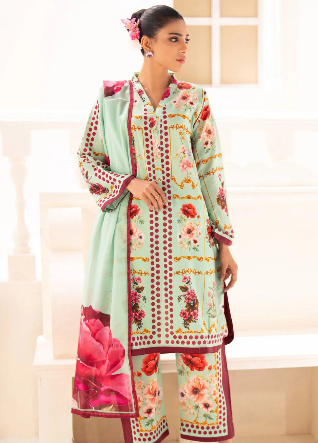 Stella by Regalia Printed Lawn Suit Unstitched 3 Piece RGT25SD D-10 - Summer Collection