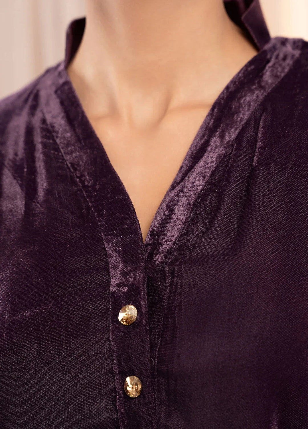 Stitch Vibes Pret Dyed Velvet 2 Piece Suit Plum Reverie