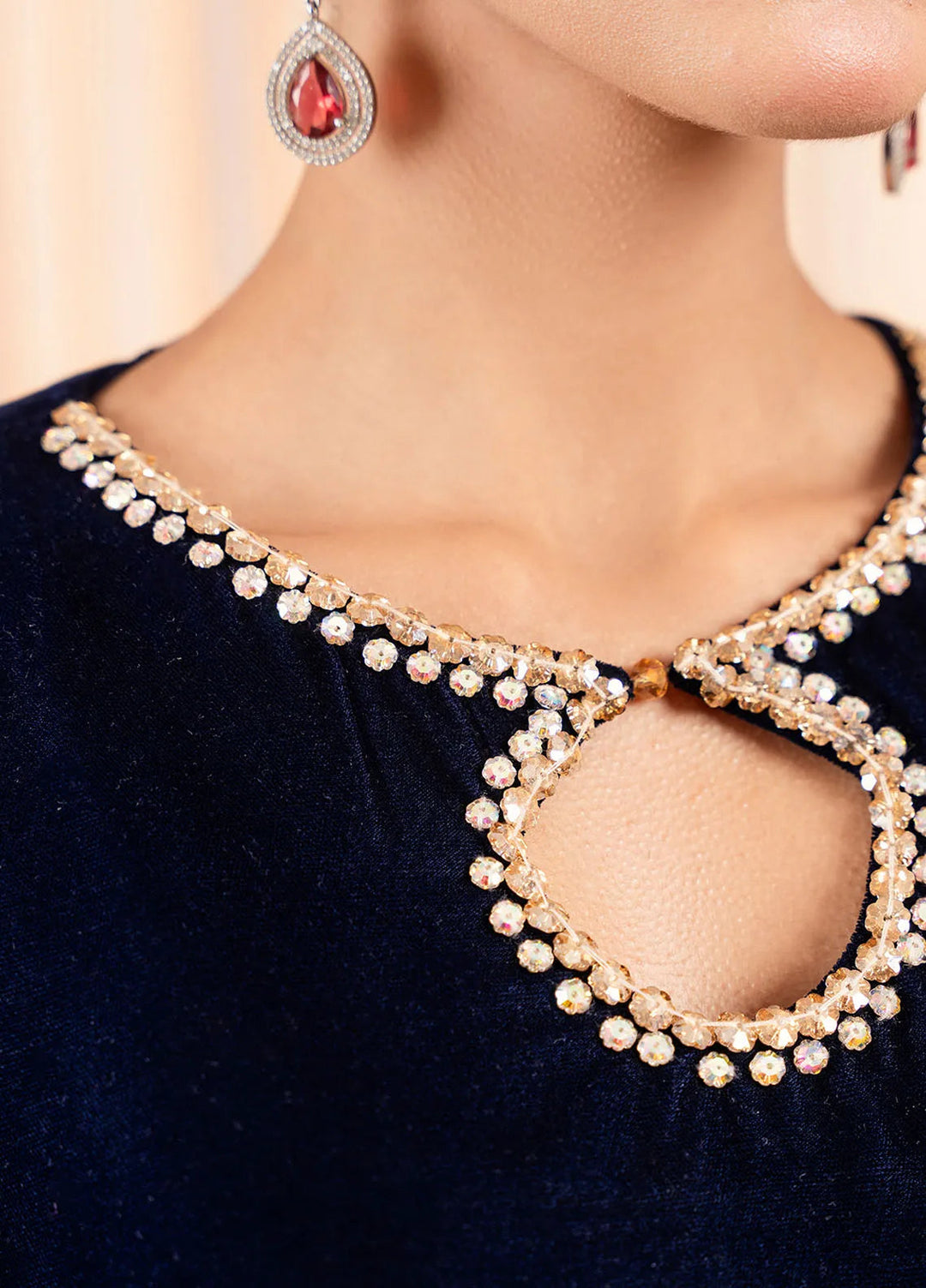 Stitch Vibes Pret Dyed Velvet 2 Piece Suit Serenade