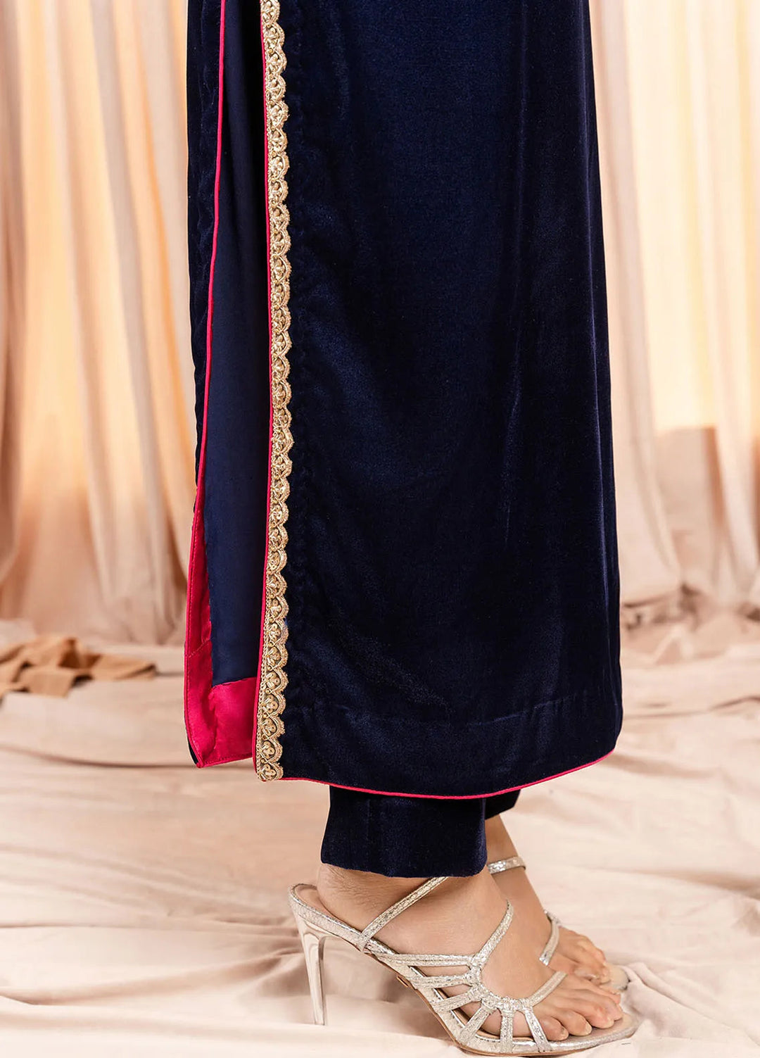 Stitch Vibes Pret Dyed Velvet 2 Piece Suit Serenade