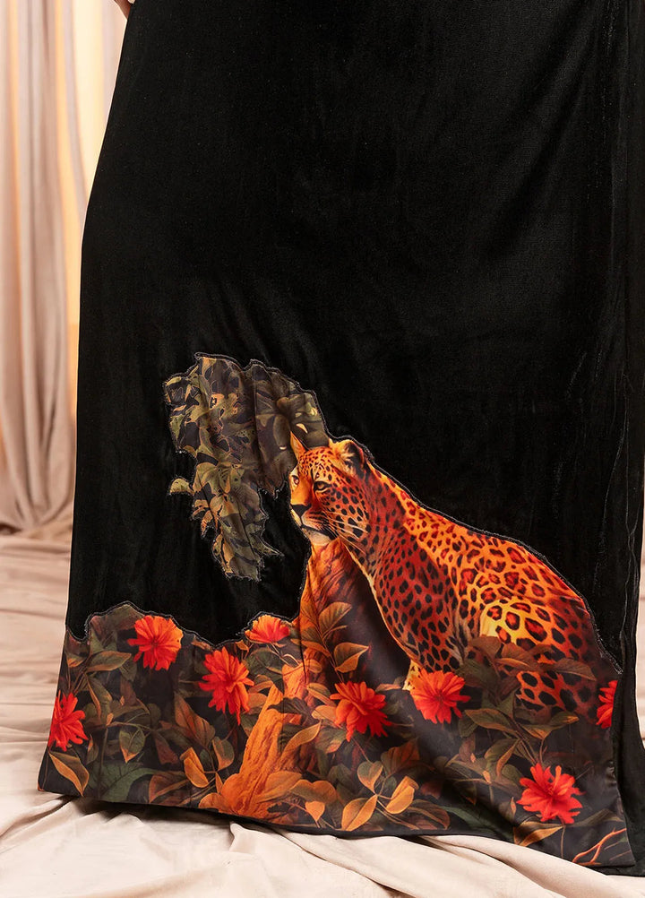 Stitch Vibes Pret Dyed Velvet Maxi Elnara Ember Kaftan