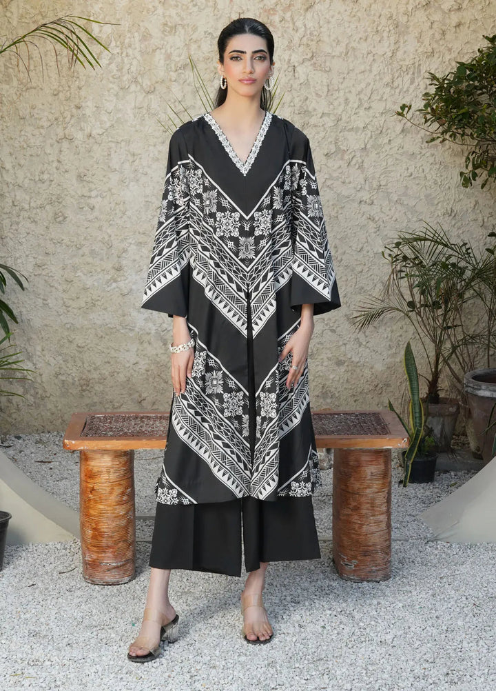 Stitch Vibes Pret Printed Crepe 1 Piece Suit Noirella