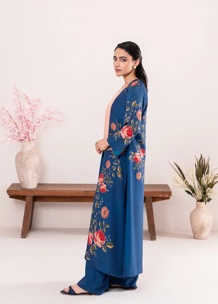 Stitch Vibes Pret Printed Crepe 1 Piece Suit Omavi Shrug