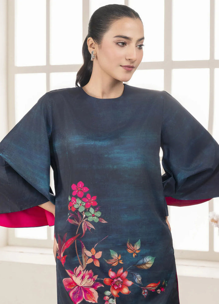 Stitch Vibes Pret Printed Crepe 2 Piece Suit Azuris