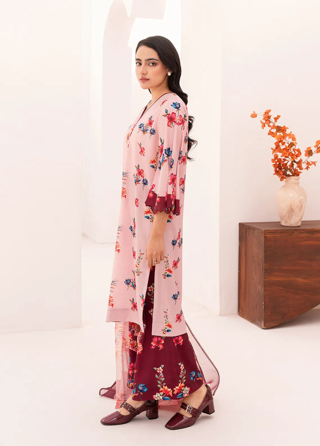 Stitch Vibes Pret Printed Crepe 3 Piece Suit Ruvina