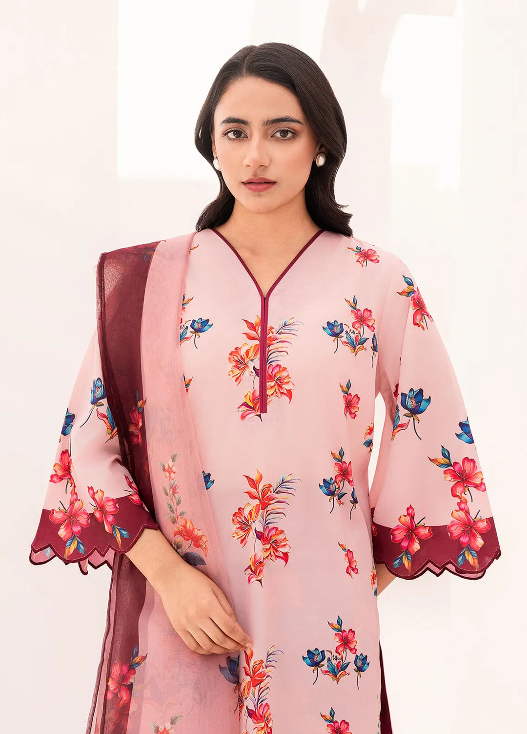 Stitch Vibes Pret Printed Crepe 3 Piece Suit Ruvina