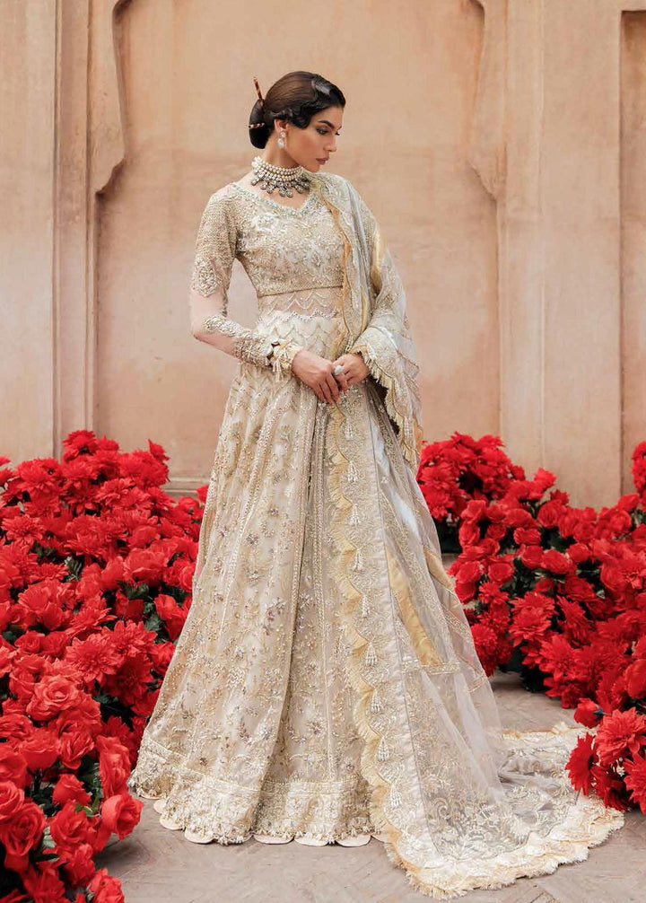 Afrozeh Pret Embroidered Net 3 Piece Dress AF22BP 001 Mahru