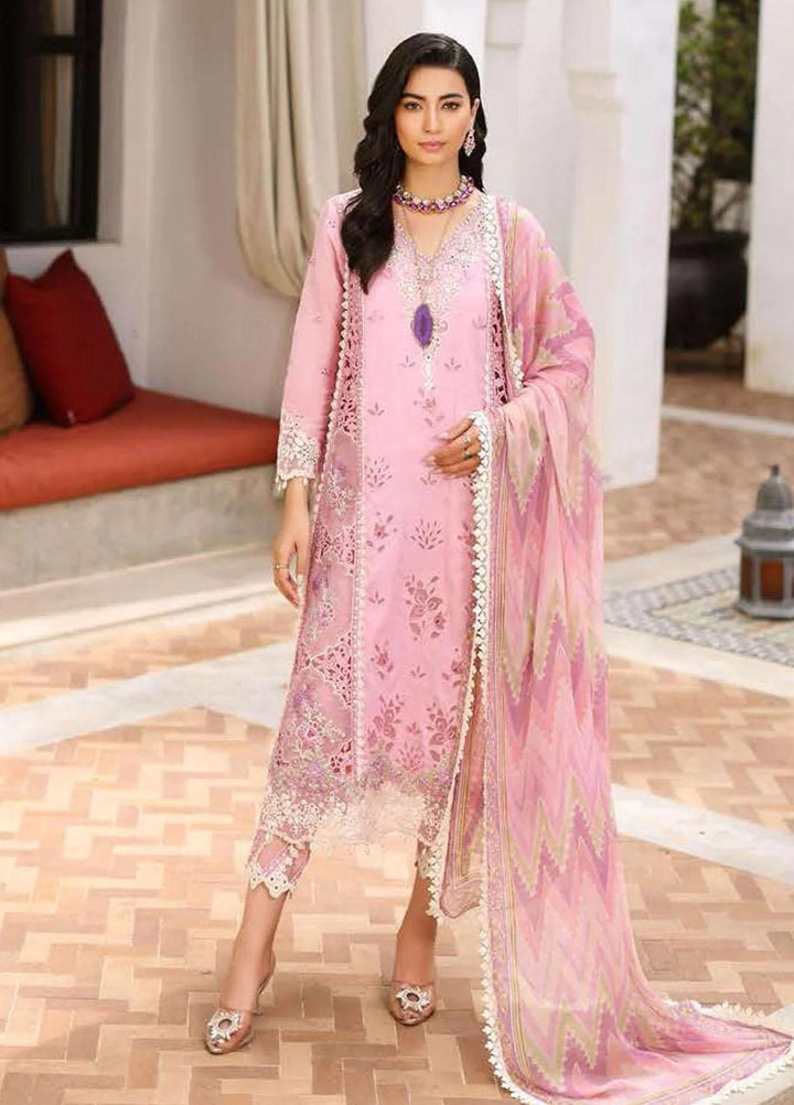 Saadia Asad Pret Embroidered Lawn 3 Piece Suit NSA23LC D9-B