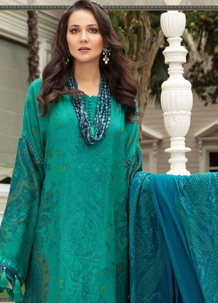 Maria B Pret Embroidered Linen 3 Piece Suit MB21W DL-901