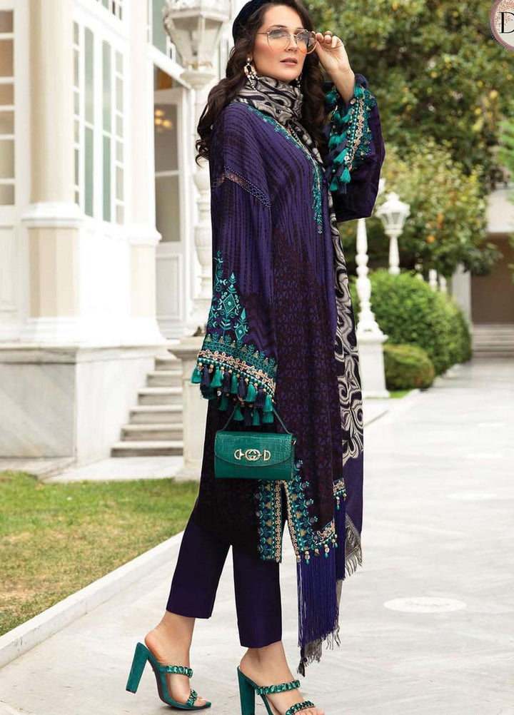 Maria B Pret Embroidered Linen 3 Piece Suit MB21W DL-905