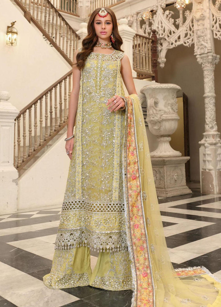 Saadia Asad Pret Embroidered Chiffon 3 Piece Suit NSA23FFP D-1 Naznin