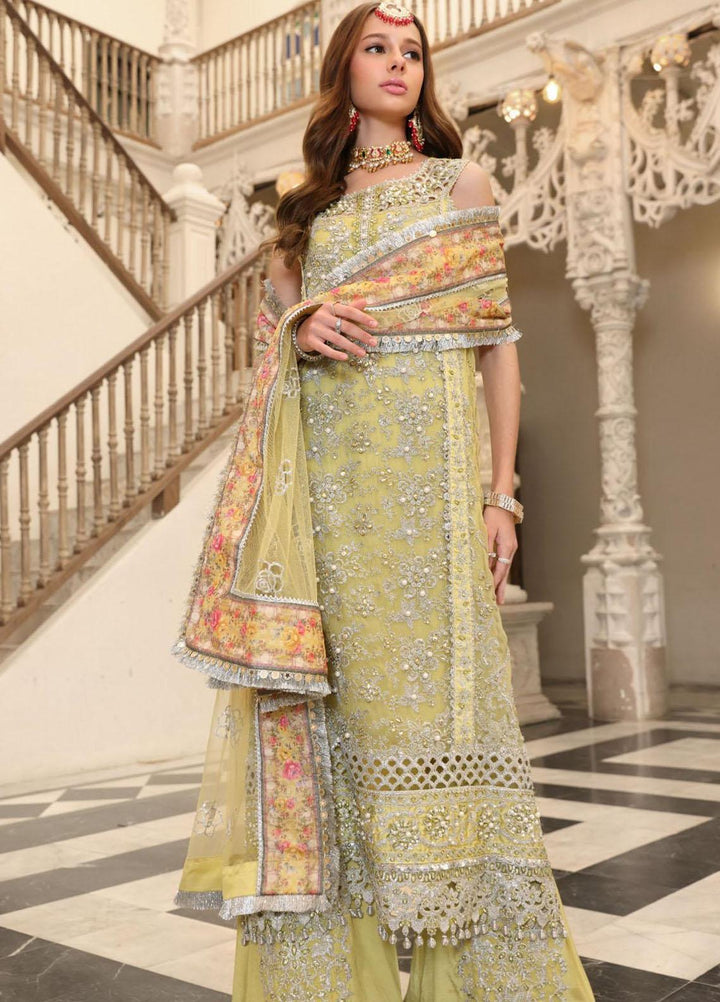 Saadia Asad Pret Embroidered Chiffon 3 Piece Suit NSA23FFP D-1 Naznin