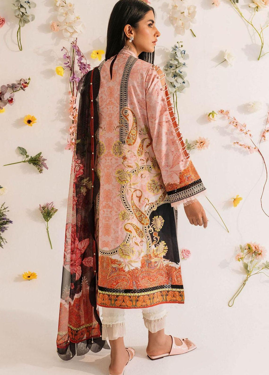 Asifa & Nabeel Pret Embroidered Lawn 3 Piece Suit AN23MP MKL-02