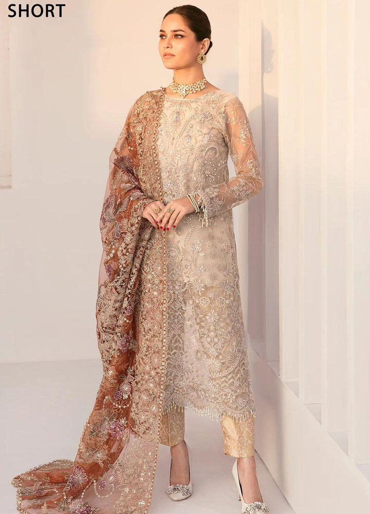 Baroque Pret Embroidered Net 3 Piece Dress BQU-CH11-D03-P