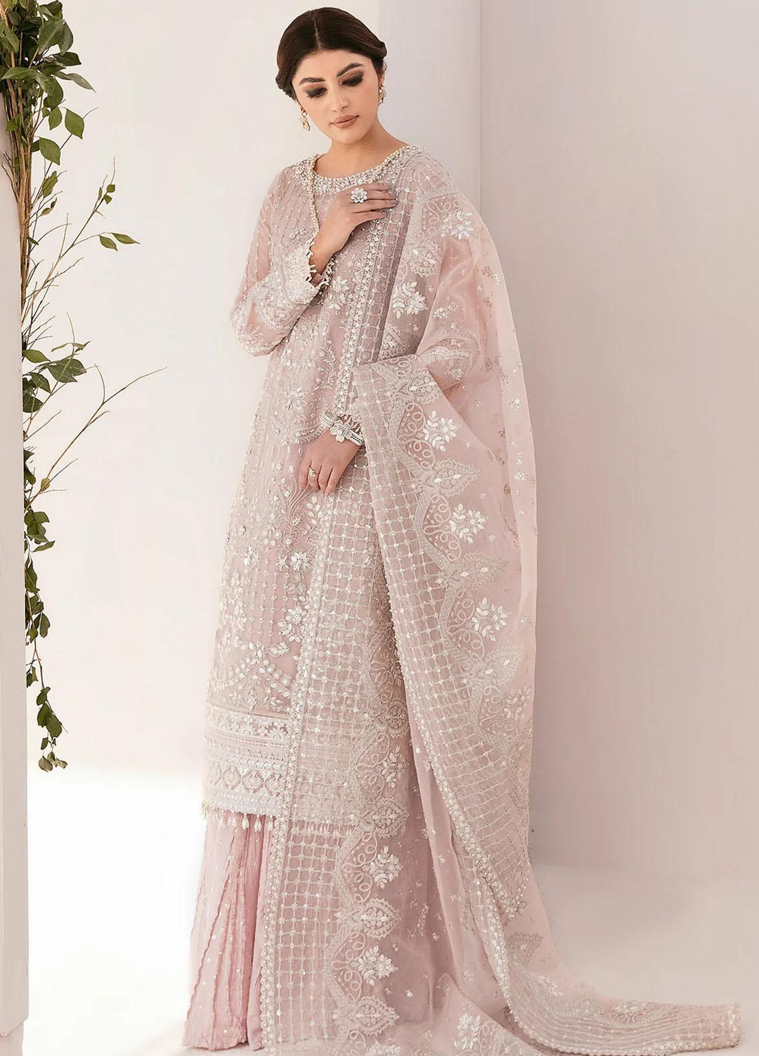 Baroque Pret Embroidered Chiffon 3 Piece Dress BQU-CH11-D05-P