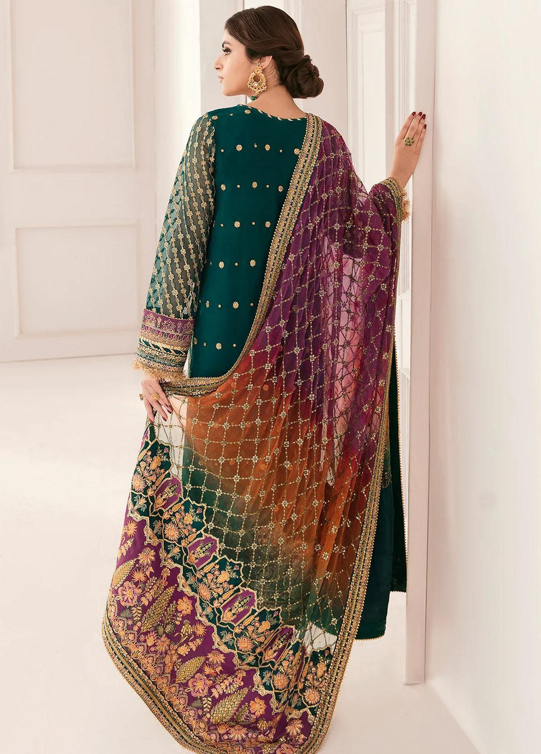 Baroque Pret Embroidered Chiffon 3 Piece Dress BQU-CH11-D06-P