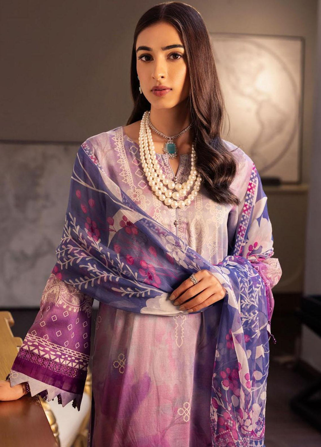 Nureh Pret Printed Lawn 3 Piece Suit NU23SPR SP-56