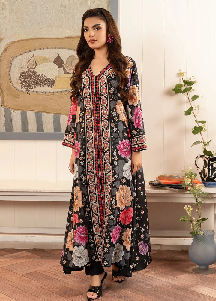 Stitch Vibes Pret Printed Crepe Black Flora Shirt