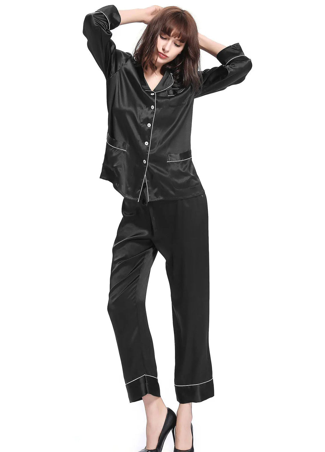 Studio By Arj Pajama Set Printed Polyester 2 Piece SBA-BLACK-66