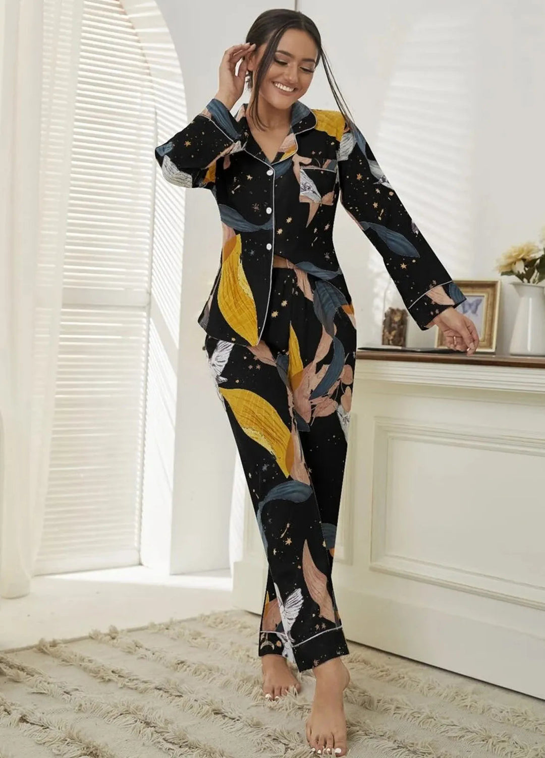 Studio By Arj Pret Printed Polyester 2 Piece ARJ-PJ-PLANT