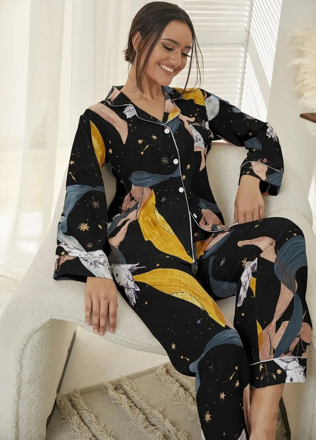 Studio By Arj Pret Printed Polyester 2 Piece ARJ-PJ-PLANT