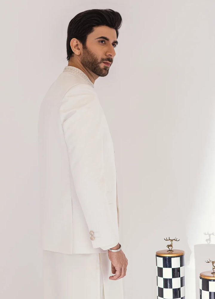 Stylish Embroidered Men Fancy Prince Coat - PC-363