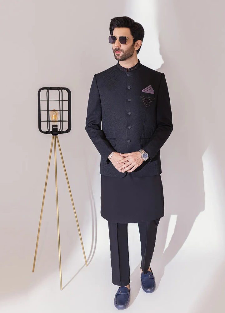 Stylish Embroidered Men Fancy Prince Coat - PC-378
