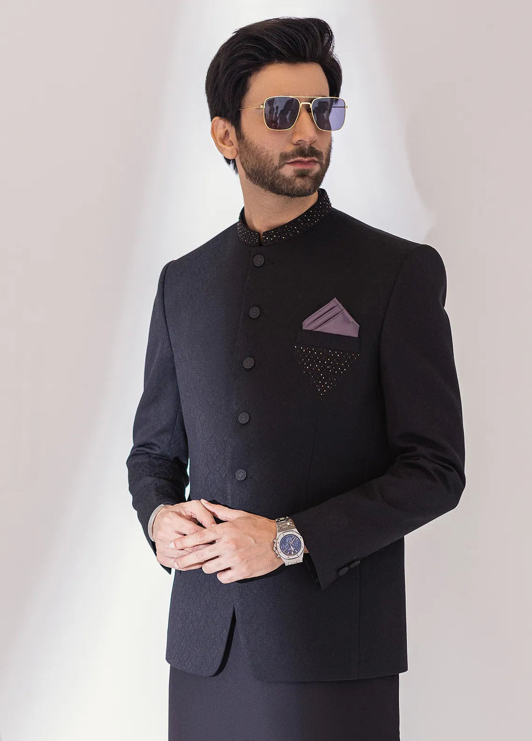 Stylish Embroidered Men Fancy Prince Coat - PC-378
