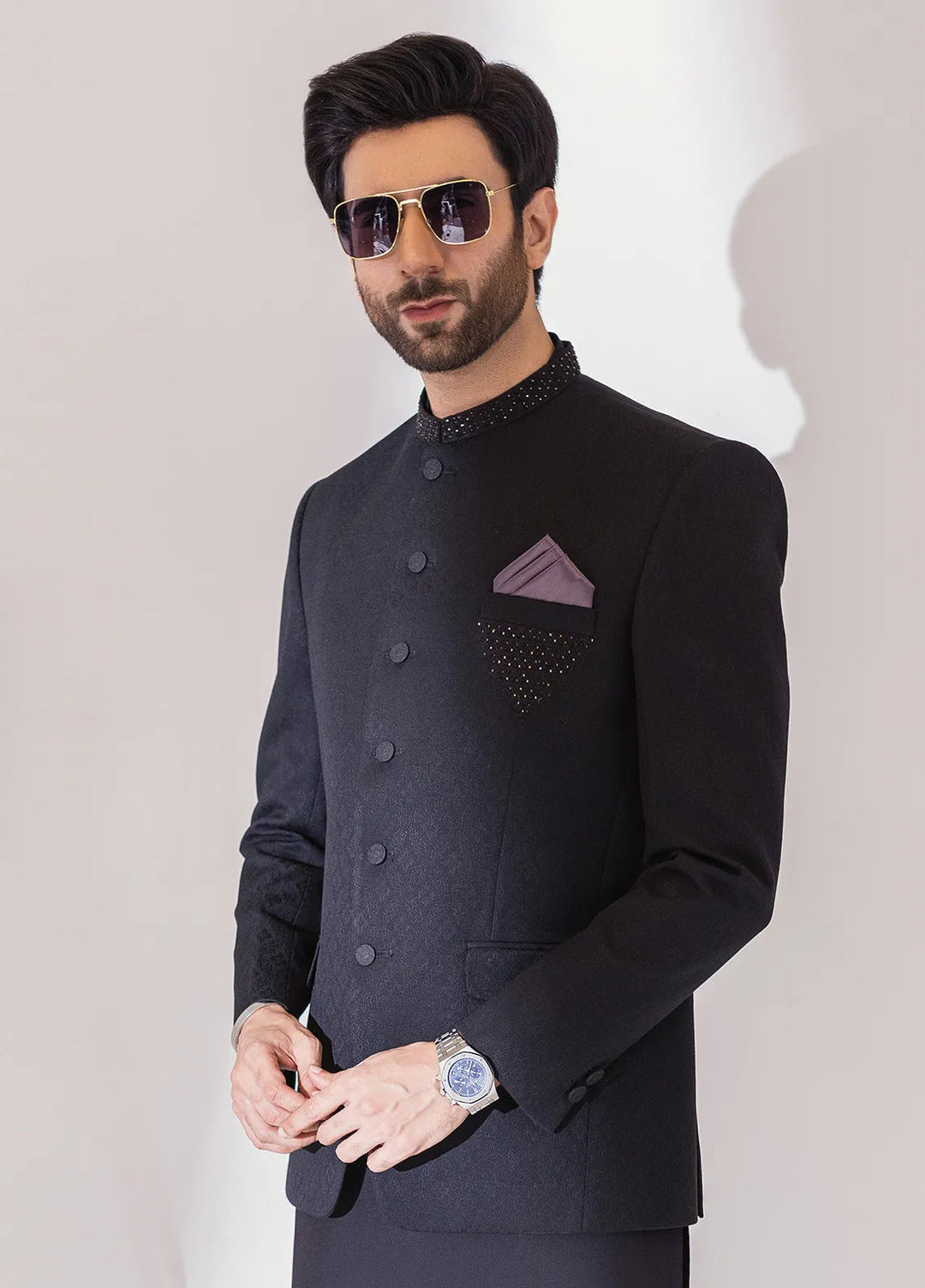 Stylish Embroidered Men Fancy Prince Coat - PC-378