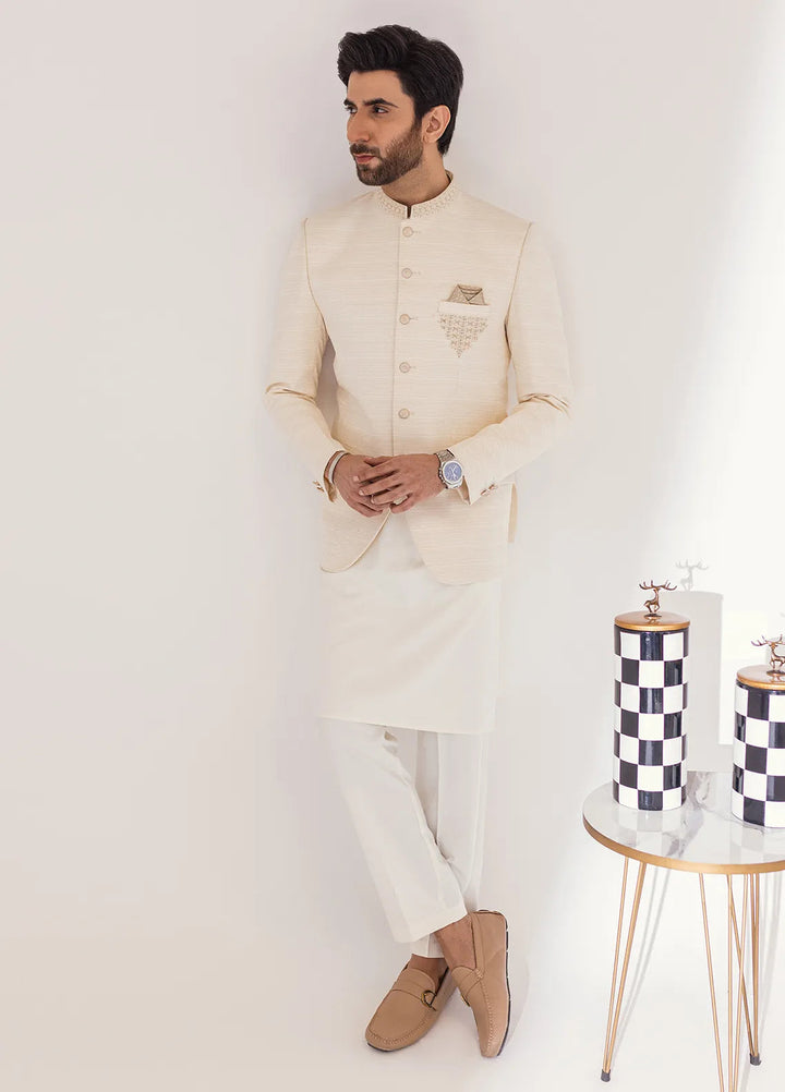 Stylish Embroidered Men Fancy Prince Coat - PC-381