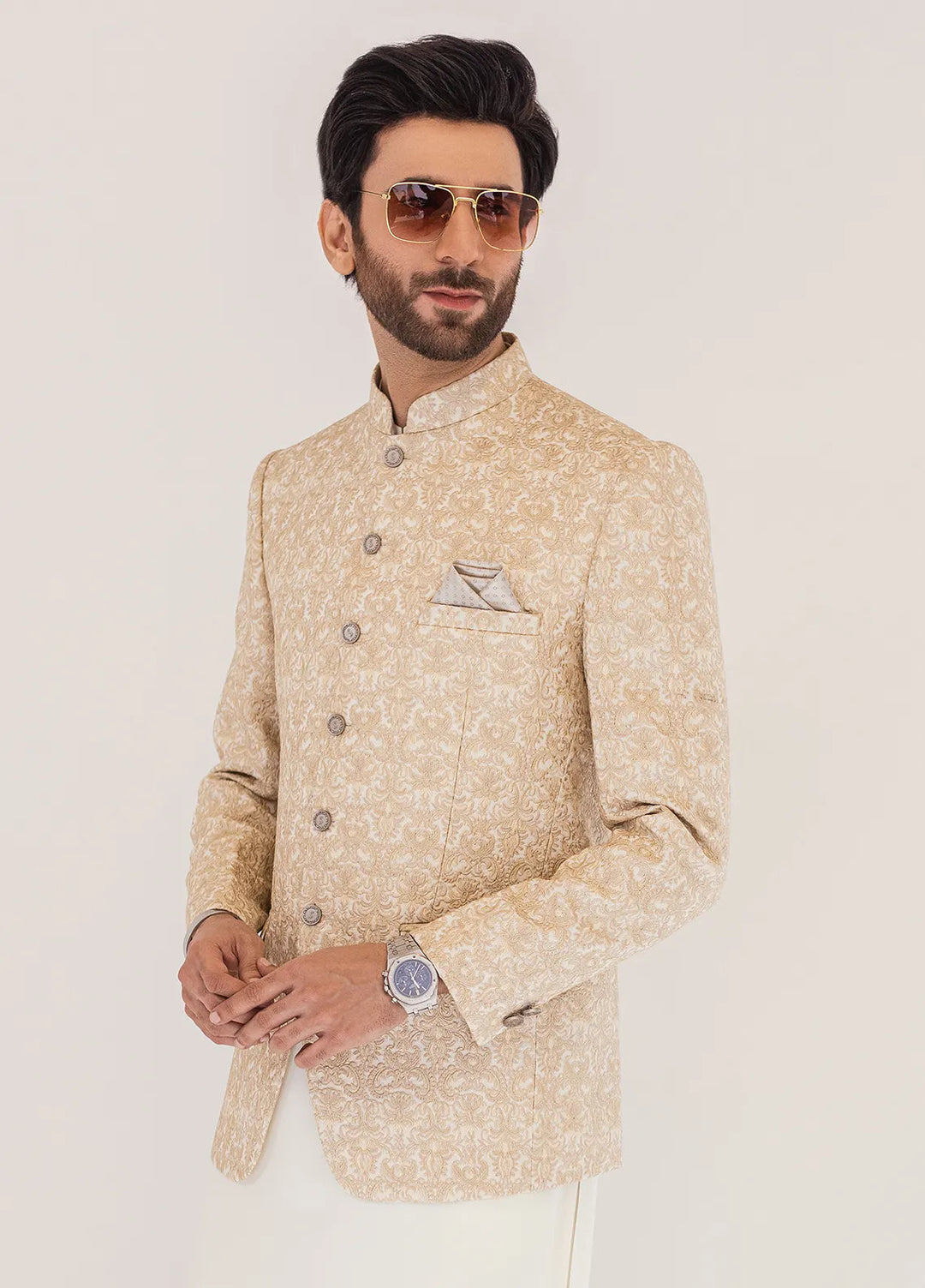 Stylish Embroidered Men Maysori Prince Coat - PC-376