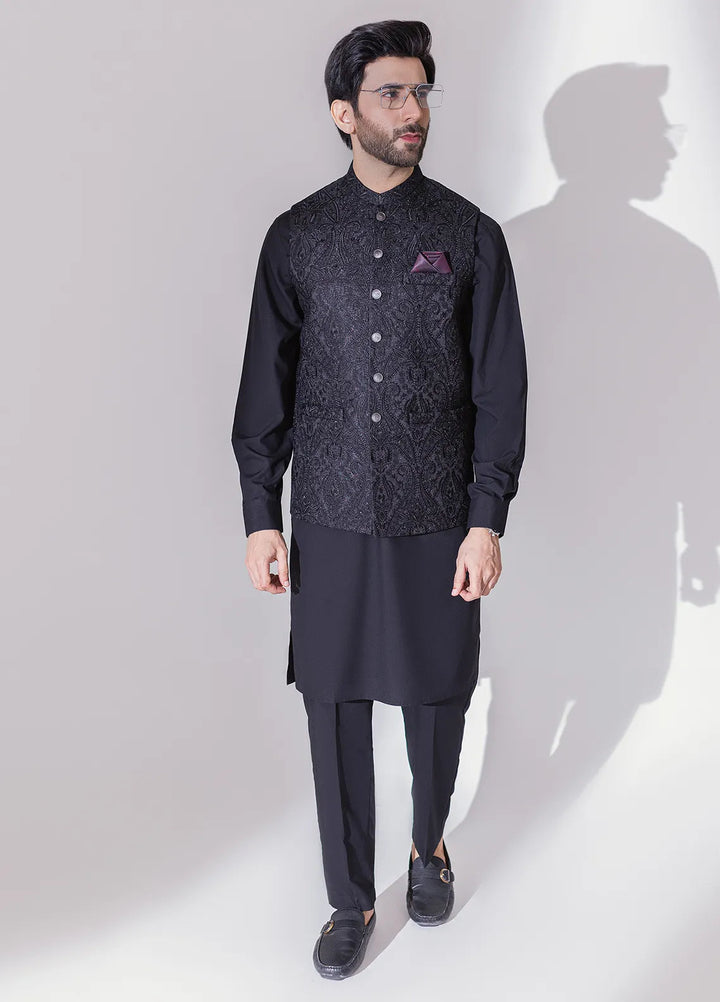 Stylish Embroidered Men Maysori Waistcoat - W-1990