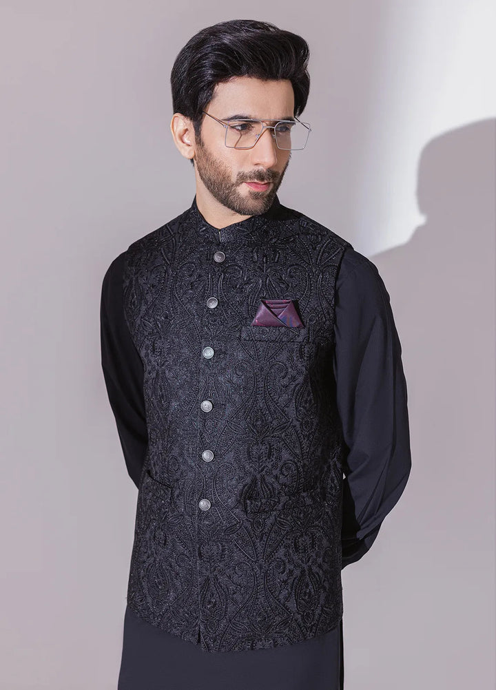 Stylish Embroidered Men Maysori Waistcoat - W-1990