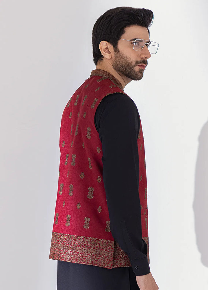 Stylish Embroidered Men Maysori Waistcoat - W-1995